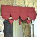 Cantonniere Rouge Coeurs