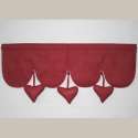 Cantonniere Rouge Coeurs