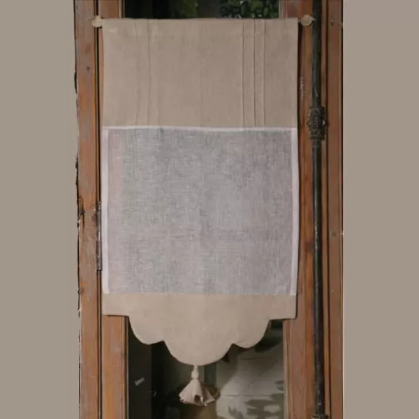Brise-Bise Lin Bicolore modèle Lys - Boutique Brise Bise Cosy Déco