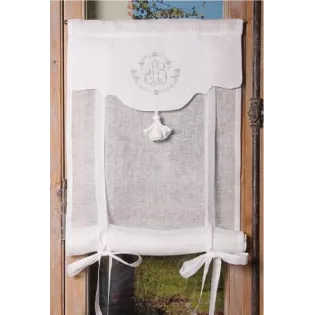 Store sur-mesure Brodé style ancien modèle Pétunia