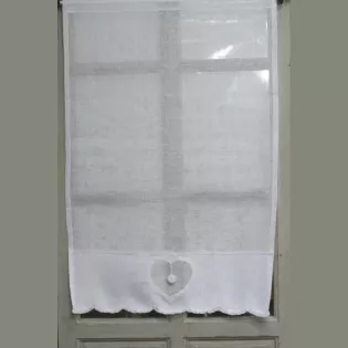 BRISE BISE LIN BLANC DECO COEUR