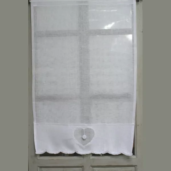 BRISE BISE LIN BLANC DECO COEUR