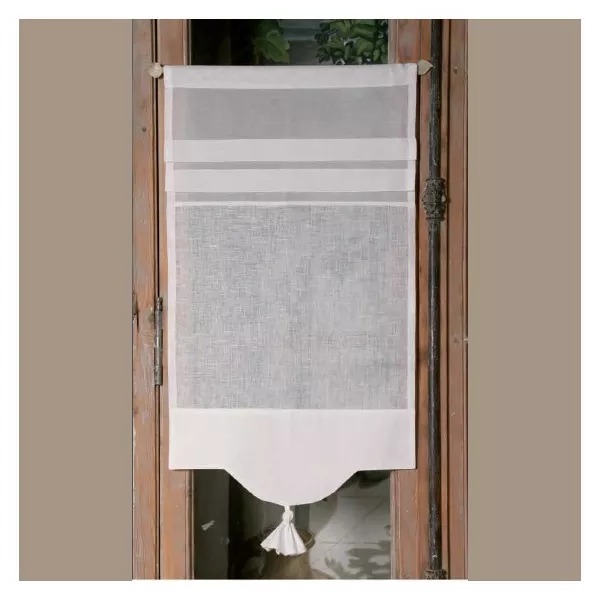 Brise Bise Lin Blanc Geranium Déco Cosy