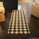  Tapis Pappelina blanc et noir 