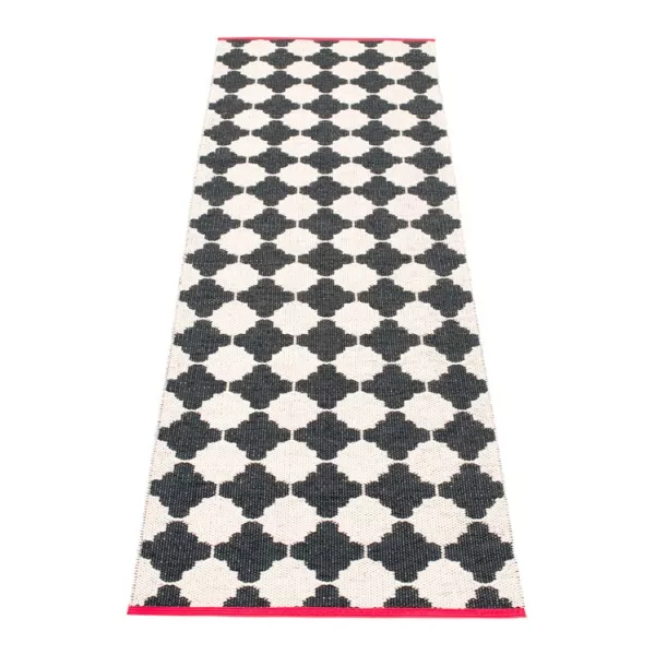 Tapis Pappelina blanc et noir
