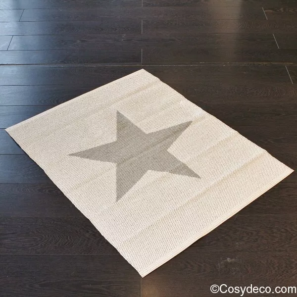 tapis pappelina étoile grise
