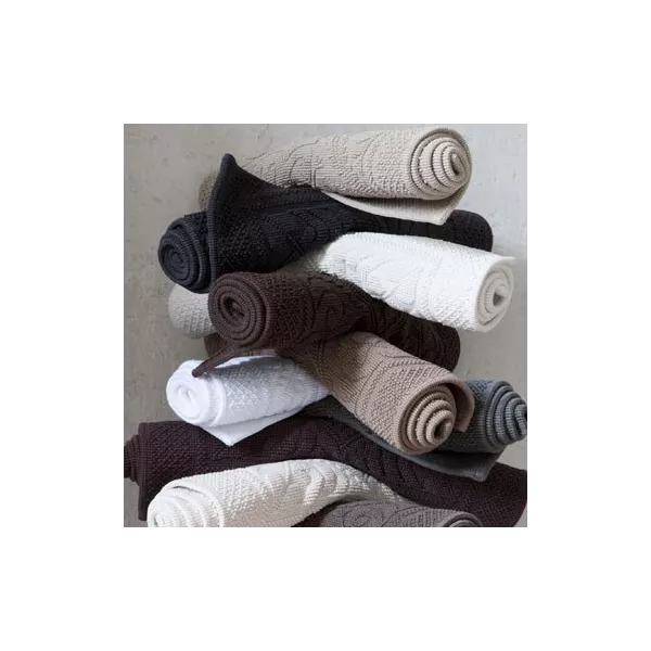 Tapis de salle de bain Blanc cassé style hammam