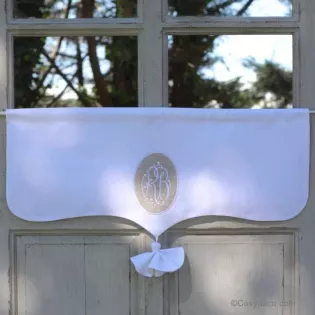 Cantonnière sur-mesure Broderie