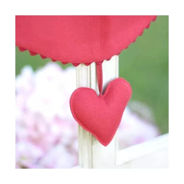 Brise-Bise Cosy Coeur rouge Décoration fenêtre