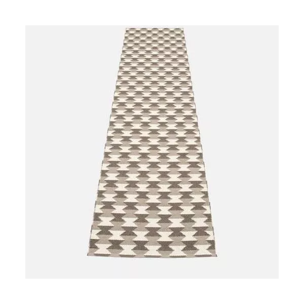 Tapis Plastique Pappelina Dana taupe reversible