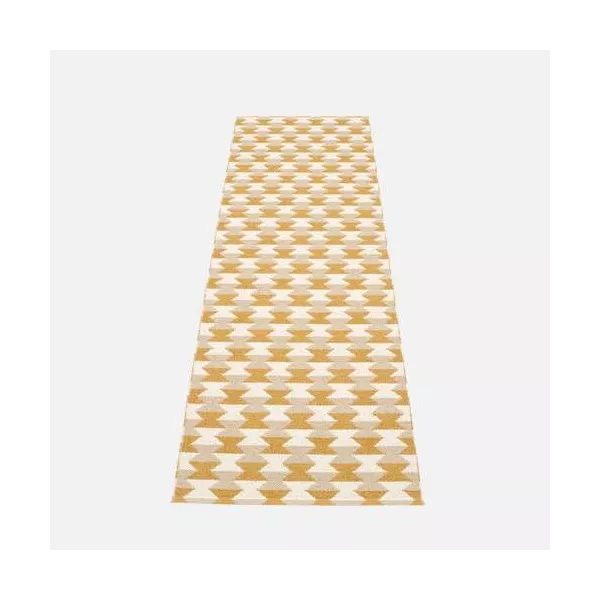 Tapis Plastique Pappelina Dana Ocre reversible