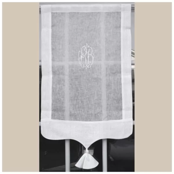 Brise-bise Lin Monogramme Dimensions au choix