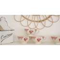 Bol Damier Rouge Comptoir de Famille Vaisselle