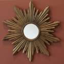 Miroir Soleil doré Vintage