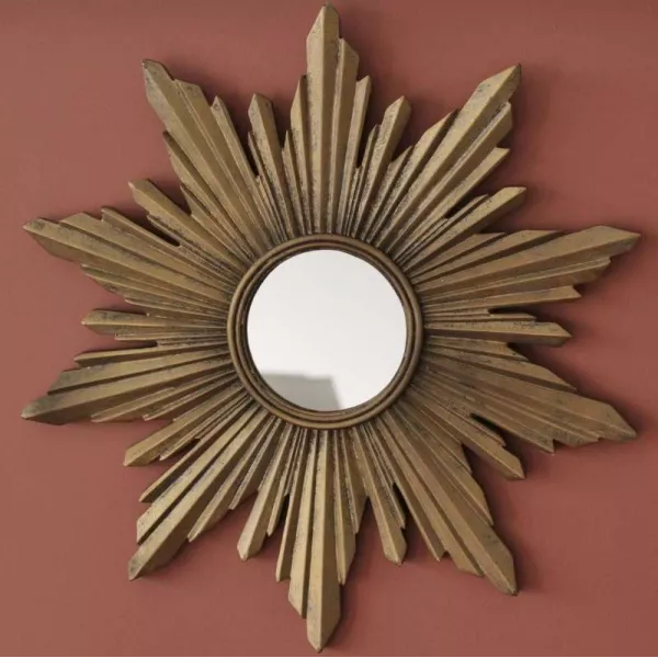 Miroir Soleil doré Vintage chehoma