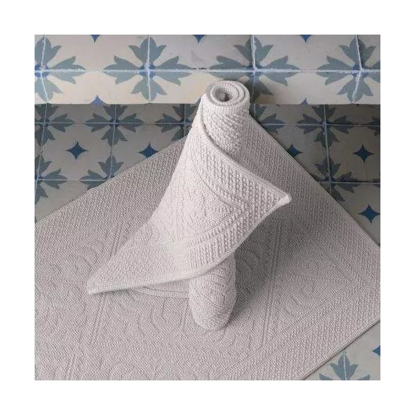 Tapis Coton Blanc Enzo Vivaraise