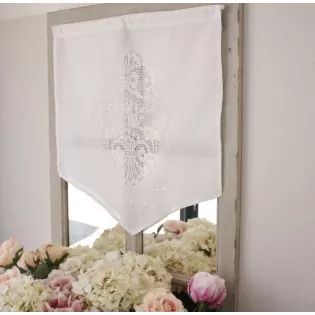 Brise-Bise Bohème chic Broderie au Crochet