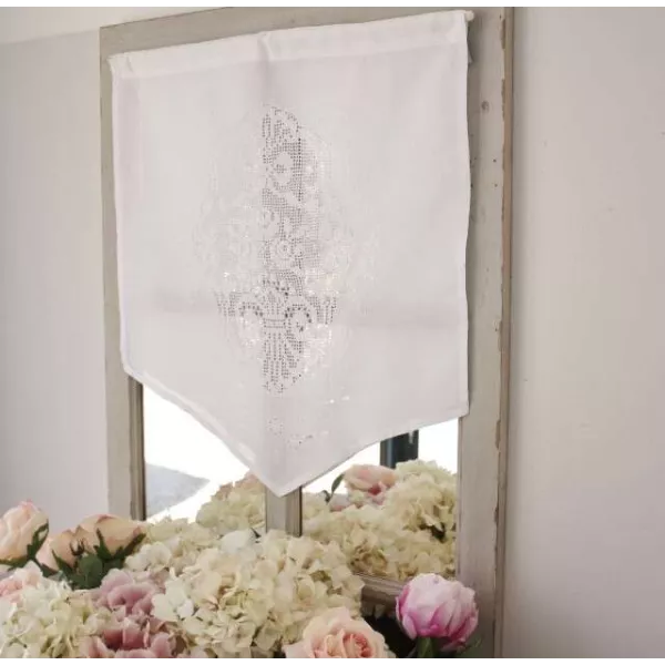 Brise-Bise Bohème chic Broderie au Crochet