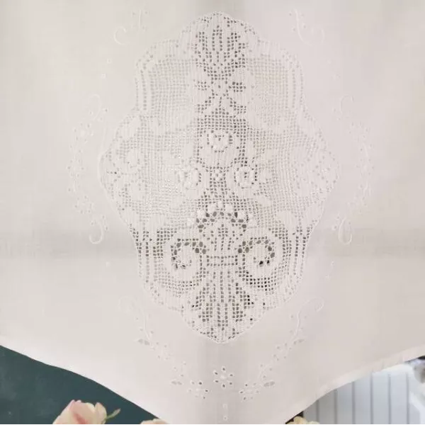 Brise-Bise Bohème chic Broderie au Crochet