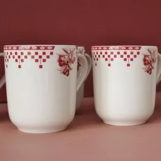 Mug Comptoir de Famille Damier Rouge