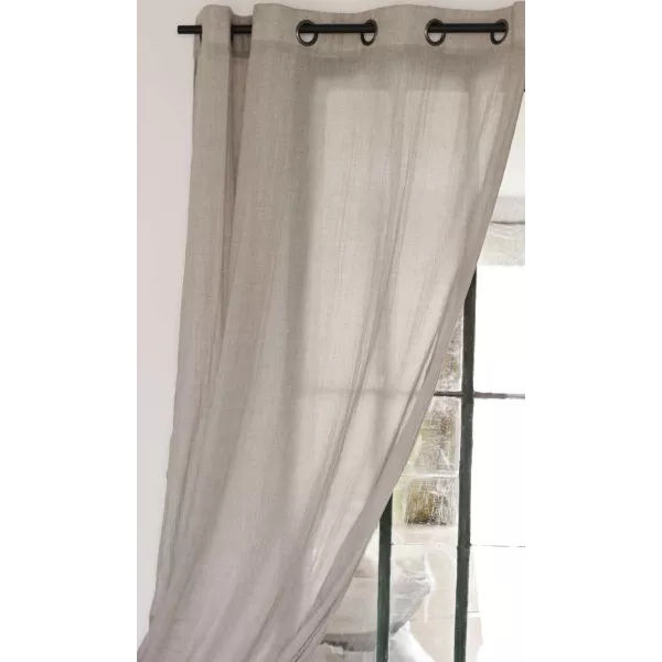 Long voilage oeillets style charme