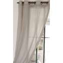 Long voilage oeillets style charme