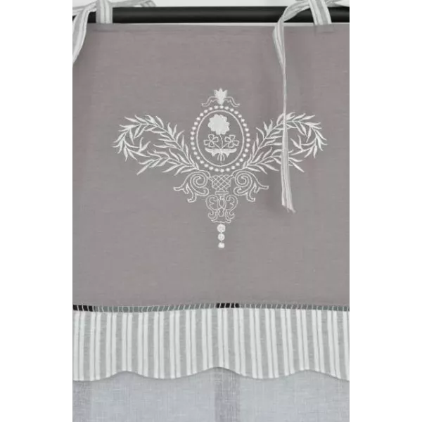 Rideau Monogramme Maison Ancienne