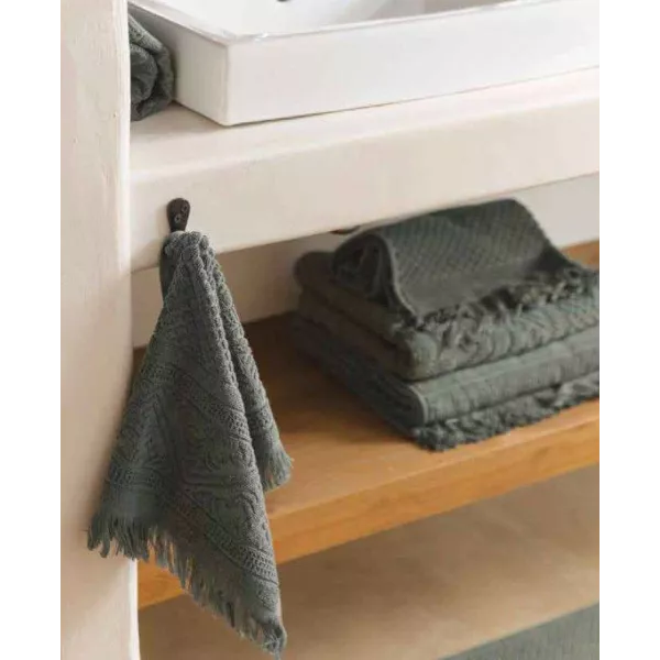 Tapis de salle de bain coloris Thym