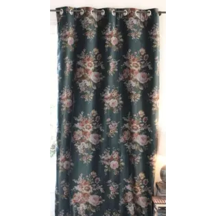 Rideau Velours Fleurs Cosy
