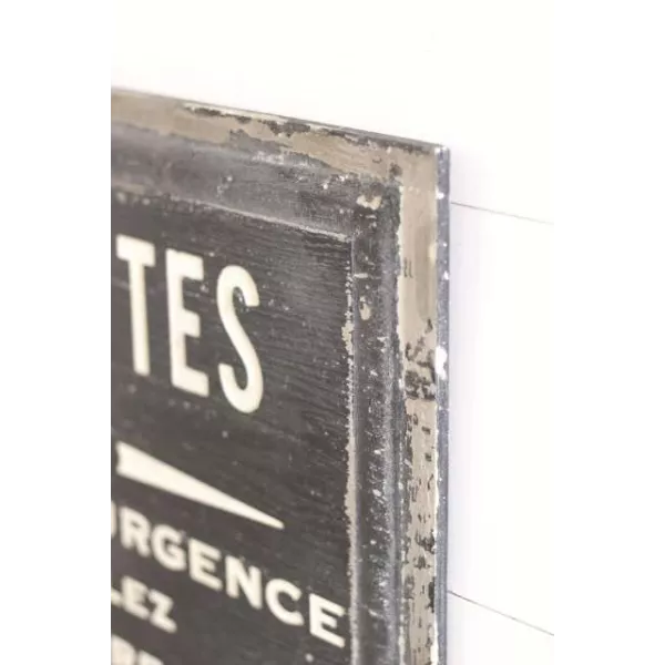 Plaque en Métal Décoration Toilettes