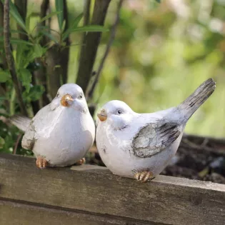 Oiseaux Résine Déco Jardin Ambiance campagne Romantique