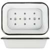 Porte Savon métal blanc retro chic