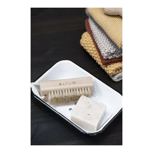 Porte Savon métal blanc retro chic