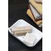 Porte Savon métal blanc retro chic