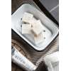 Porte Savon métal blanc retro chic