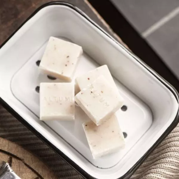 Porte Savon métal blanc retro chic