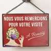 plaque ouvert fermé retro deco