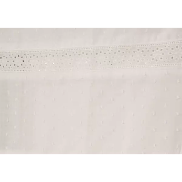 Voilage Brise Bise Broderie Anglaise Coton