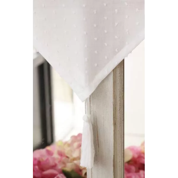 Voilage Brise Bise Broderie Anglaise Coton