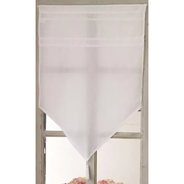 Voilage Brise Bise Broderie Anglaise Coton