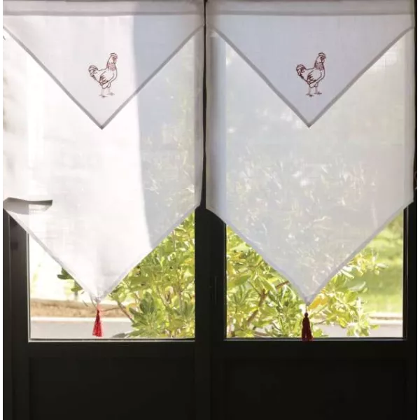 Rideau voilage brise bise Cuisine Style Campagne