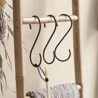 Crochet en S Rétro Noir