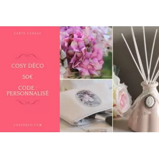 50€ Carte Cadeau Cosy Déco en ligne
