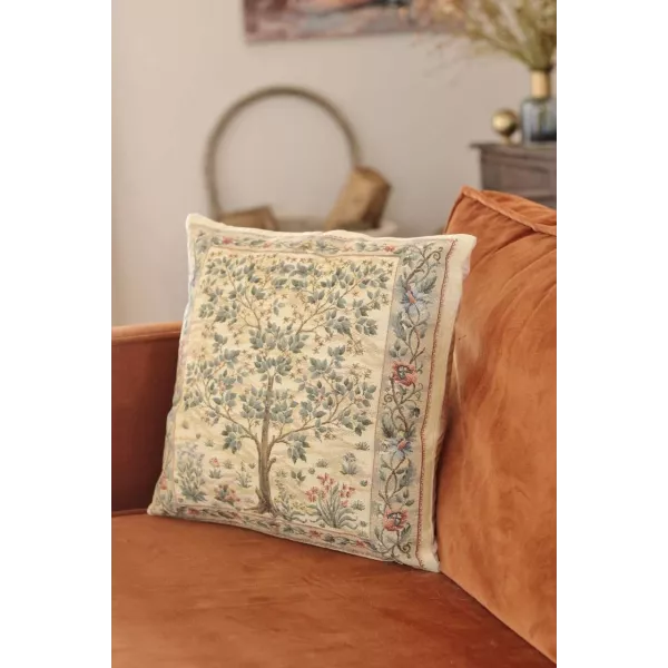 Coussin Tapisserie Arbre de Vie