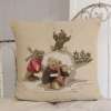 Coussin Tapisserie Oursons à la Neige