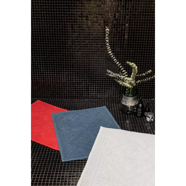 Grand Tapis Brique en éponge style hammam