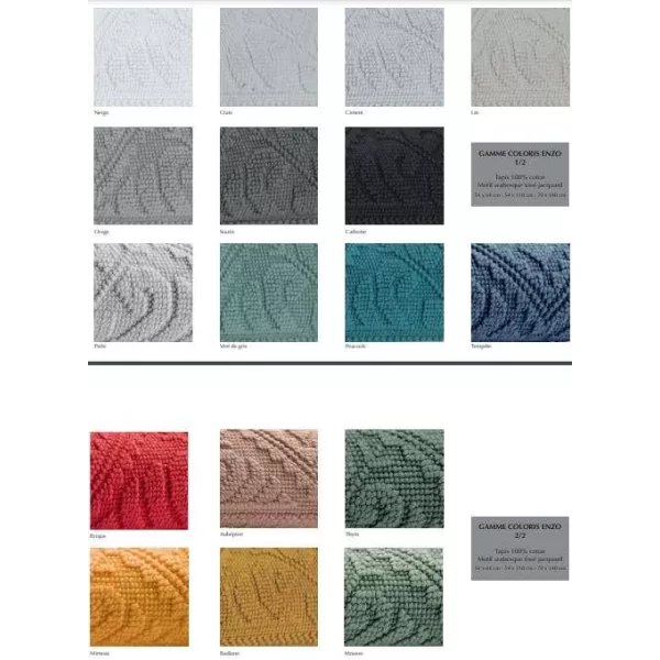 Tapis de salle de bain Perle Enzo Vivaraise