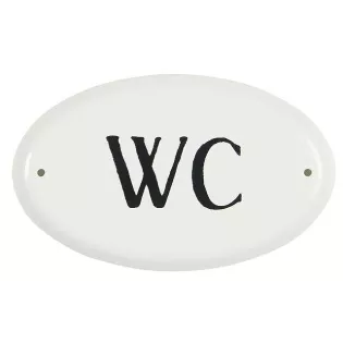 Plaque porte toilettes retro