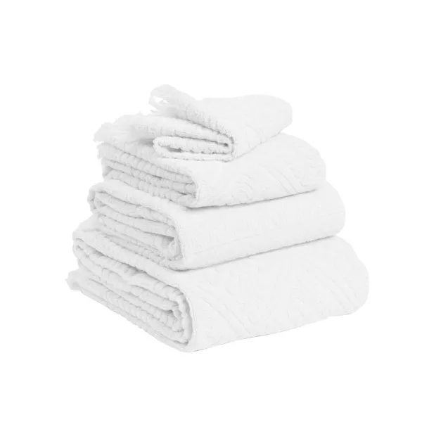 Serviette de bain blanche Zoe Vivaraise