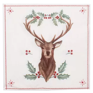 Serviettes en Papier Esprit de Noël